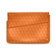 Housse cuir pour ordinateur portable 13' - Griffe 1 - Orange - Couture ( Nappa - Pantone 1495U ) 