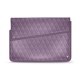 Housse cuir pour ordinateur portable 13' - Griffe 1 - Lilas - Couture ( Nappa - Pantone 2645U ) 