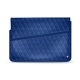 Custodia in pelle per computer portatile 13' - Griffe 1 - Bleu océan - Couture ( Nappa - Pantone 293C ) 