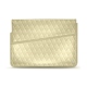 13 인치 휴대용 퍼스널 컴퓨터를위한 가죽 케이스 - Griffe 1 - Beige - Couture ( Nappa - Pantone 7502C ) 