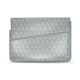 Funda de piel para ordenador portatil 13' - Griffe 1 - Gris - Couture ( Nappa - Pantone W428C ) 