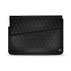 Funda de piel para ordenador portatil 13' - Griffe 1 - Ebène - Couture ( Sleek P C12 - Black ) 