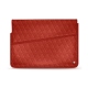 Custodia in pelle per computer portatile 13' - Griffe 1 - Papaye - Couture ( Pantone 180C ) 