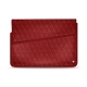 Custodia in pelle per computer portatile 13' - Griffe 1 - Tomate - Couture ( Pantone 187C ) 