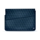 13 인치 휴대용 퍼스널 컴퓨터를위한 가죽 케이스 - Griffe 1 - Blu mediterran - Couture