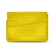 Housse cuir pour ordinateur portable 13' - Griffe 1 - Jaune fluo - Couture