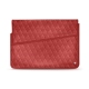 Funda de piel para ordenador portatil 13' - Griffe 1 - Cerise vintage - Couture