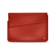 Leather sleeve for 11' laptop - Griffe 1 - Papaye ( Pantone 180C ) 