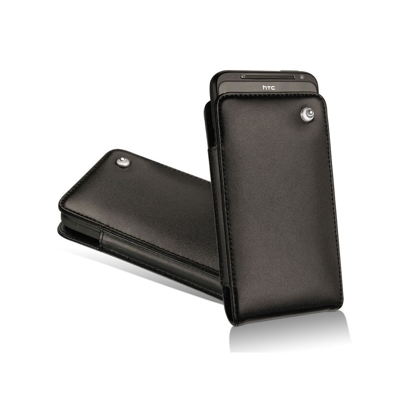 HTC Evo 3D leather case - Noir ( Nappa - Black ) 