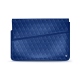 Notebook-Lederschutzhülle 11' - Griffe 1 - Bleu océan - Couture ( Nappa - Pantone 293C ) 
