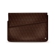 Leather sleeve for 11' laptop - Griffe 1 - Châtaigne - Couture ( Pantone 476C ) 