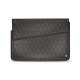 Leather sleeve for 11' laptop - Griffe 1 - Anthracite - Couture ( Pantone 424C ) 
