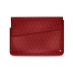 Funda de piel para ordenador portatil 11' - Griffe 1 - Tomate - Couture ( Pantone 187C ) 