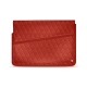 11 인치 휴대용 퍼스널 컴퓨터를위한 가죽 케이스 - Griffe 1 - Papaye - Couture ( Pantone 180C ) 