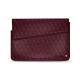 Notebook-Lederschutzhülle 11' - Griffe 1 - Lie de vin - Couture ( Pantone 5115C ) 