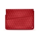 11 인치 휴대용 퍼스널 컴퓨터를위한 가죽 케이스 - Griffe 1 - Rouge troupelenc - Couture