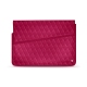 Housse cuir pour ordinateur portable 11' - Griffe 1 - Rose fluo - Couture