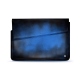 Leather sleeve for 11' laptop - Griffe 1 - Bleu Patine