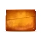 Housse cuir pour ordinateur portable 11' - Griffe 1 - Orange Patine