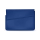 Leather sleeve for 11' laptop - Griffe 1 - Bleu Océan PU