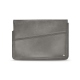 Leather sleeve for 8' laptop - Griffe 1 - Acier vintage ( Pantone 403C ) 
