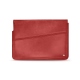 Leather sleeve for 8' laptop - Griffe 1 - Cerise vintage ( Pantone 185C ) 