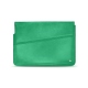 Leather sleeve for 8' laptop - Griffe 1 - Menthe vintage ( Pantone 562C ) 