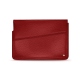 Leather sleeve for 8' laptop - Griffe 1 - Tomate ( Pantone 187C ) 