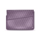 Housse cuir pour ordinateur portable 8' - Griffe 1 - Lilas - Couture ( Nappa - Pantone 2645U ) 