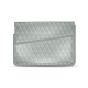 Notebook-Lederschutzhülle 8' - Griffe 1 - Gris - Couture ( Nappa - Pantone W428C ) 