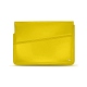 Leather sleeve for 8' laptop - Griffe 1 - Jaune fluo
