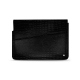 Notebook-Lederschutzhülle 8' - Griffe 1 - Crocodile nero