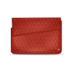8 인치 휴대용 퍼스널 컴퓨터를위한 가죽 케이스 - Griffe 1 - Papaye - Couture ( Pantone 180C ) 