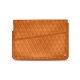 Housse cuir pour ordinateur portable 8' - Griffe 1 - Mandarine vintage - Couture