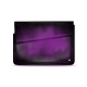 Leather sleeve for 8' laptop - Griffe 1 - Violet Patine