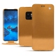 Housse cuir Samsung Galaxy S9 - Or Maïa ( Pantone 871C ) 