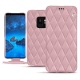 가죽 커버 Samsung Galaxy S9 - Rose - Couture ( Nappa - Pantone 2365C ) 