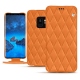 가죽 커버 Samsung Galaxy S9 - Orange - Couture ( Nappa - Pantone 1495U ) 