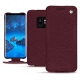 Samsung Galaxy S9 leather case - Lie de vin ( Pantone 5115C ) 
