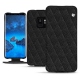 Lederschutzhülle Samsung Galaxy S9 - Ebène - Couture ( Sleek P C12 - Black ) 
