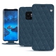Housse cuir Samsung Galaxy S9 - Indigo - Couture ( Pantone 303U ) 