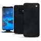 Housse cuir Samsung Galaxy S9 - Dark vintage ( Roughtcut - Black#5256 ) 