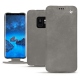 Housse cuir Samsung Galaxy S9 - Acier vintage ( Pantone 403C ) 