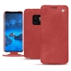 Housse cuir Samsung Galaxy S9 - Cerise vintage ( Pantone 185C ) 