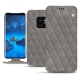 Housse cuir Samsung Galaxy S9 - Acier vintage - Couture