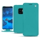 Lederschutzhülle Samsung Galaxy S9 - Bleu fluo