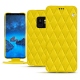Funda de piel Samsung Galaxy S9 - Jaune fluo - Couture