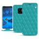Capa em pele Samsung Galaxy S9 - Bleu fluo - Couture
