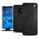 Housse cuir Samsung Galaxy S9 - Autruche nero