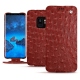 Custodia in pelle Samsung Galaxy S9 - Autruche ciliegia